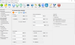 Air pressure drop calculator